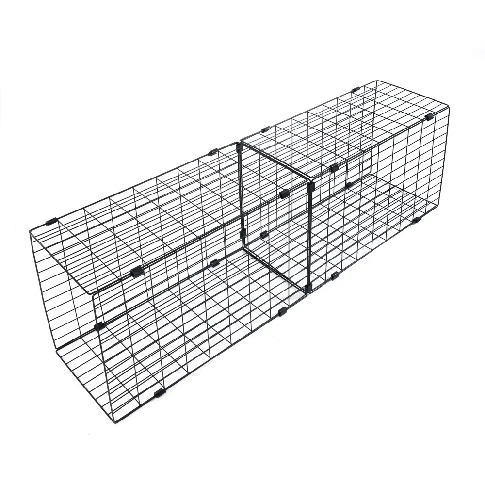 TIAKI Outdoor Katzengehege, schwarz - L 160 x B 160 x H 162 cm
