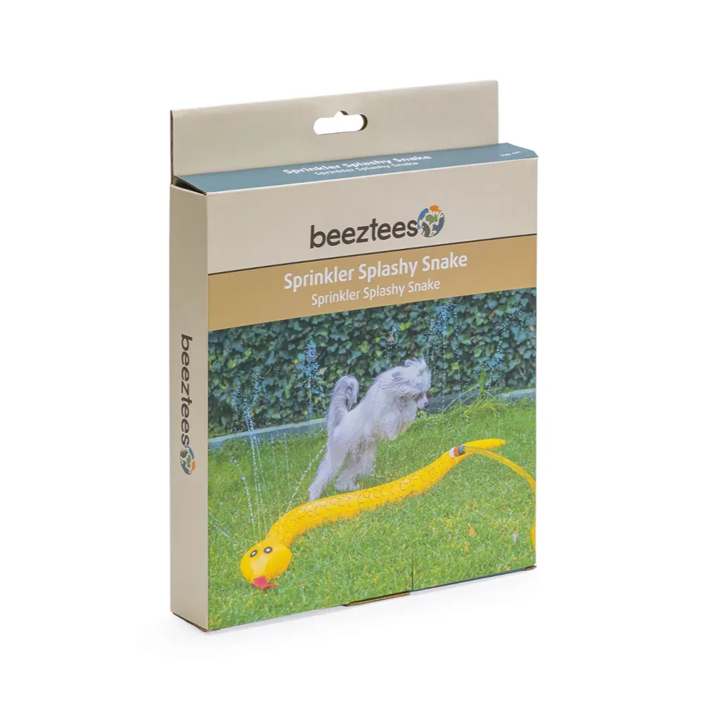 beeztees Hundespielzeug Schlange Splashy, gelb - L 150 cm