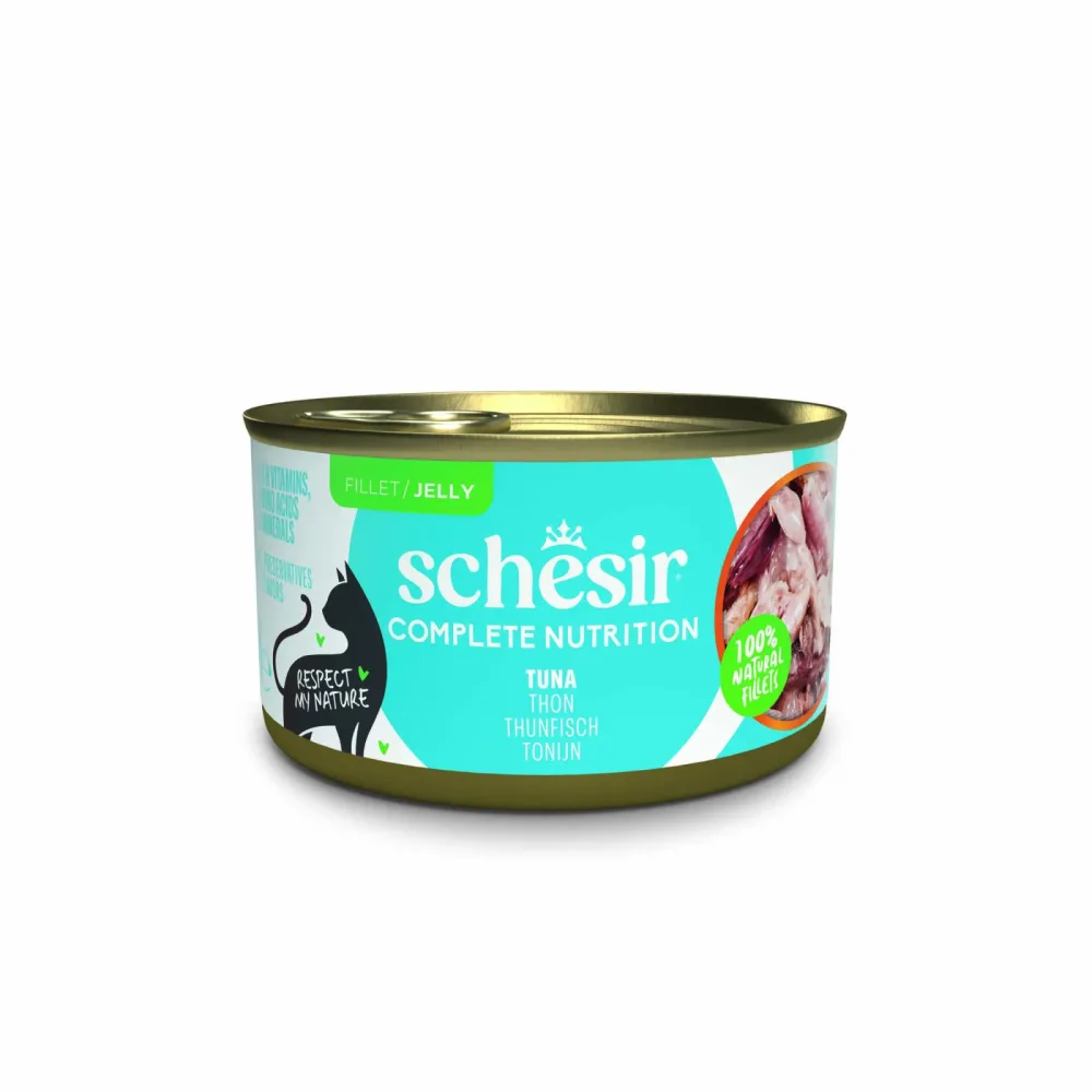Sparpaket Schesir Complete Nutrition Filet in Gelee 24 x 85 g - Thunfisch mit Sardinen