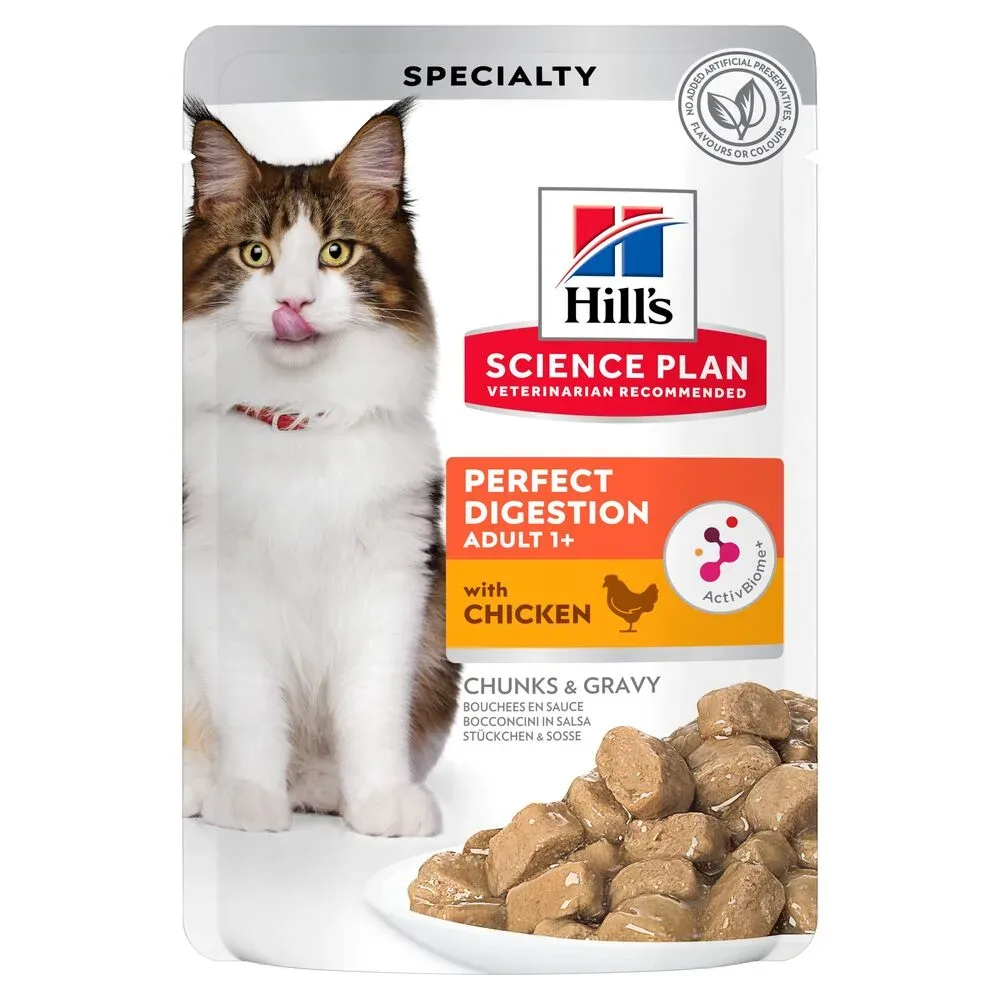 Hill's Science Plan Adult Perfect Digestion Huhn - 24 x 85 g Huhn