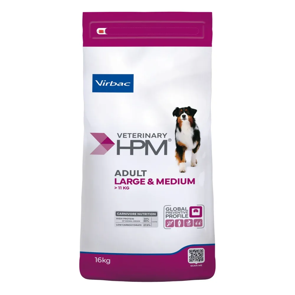 Virbac Veterinary HPM Adult Dog Large & Medium - 16 kg