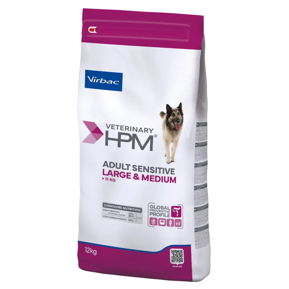 Virbac Veterinary HPM Adult Dog Sensitive Digest Large & Medium - Sparpaket: 2 x 12 kg