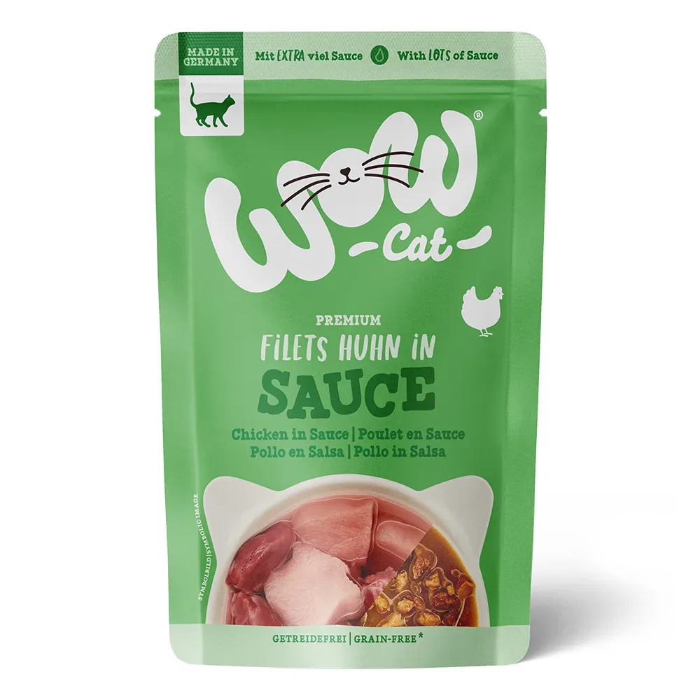 WOW Cat in Sosse 8 x 85 g - Huhn