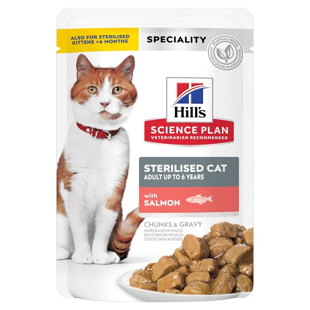 Hill's Science Plan Adult Sterilised - 12 x 85 g Lachs