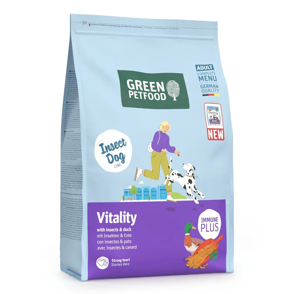 Green Petfood Vitality mit Insekten & Ente - 3 kg