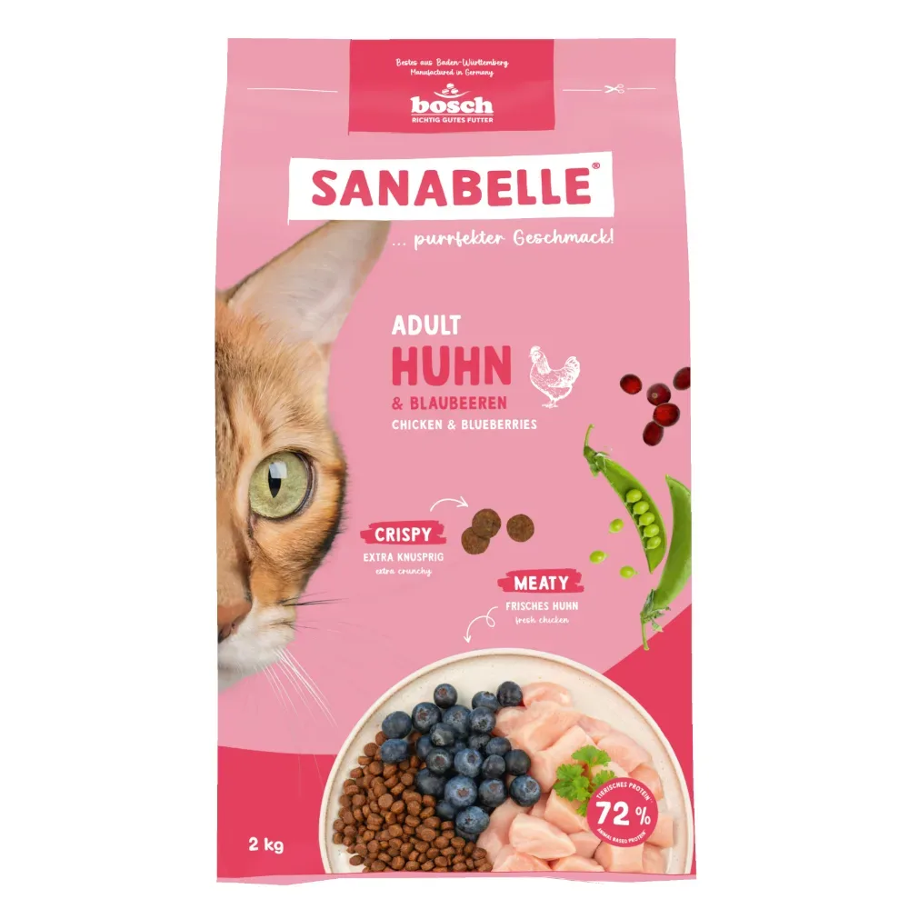 Sanabelle Adult mit Huhn & Blaubeeren - 2 kg