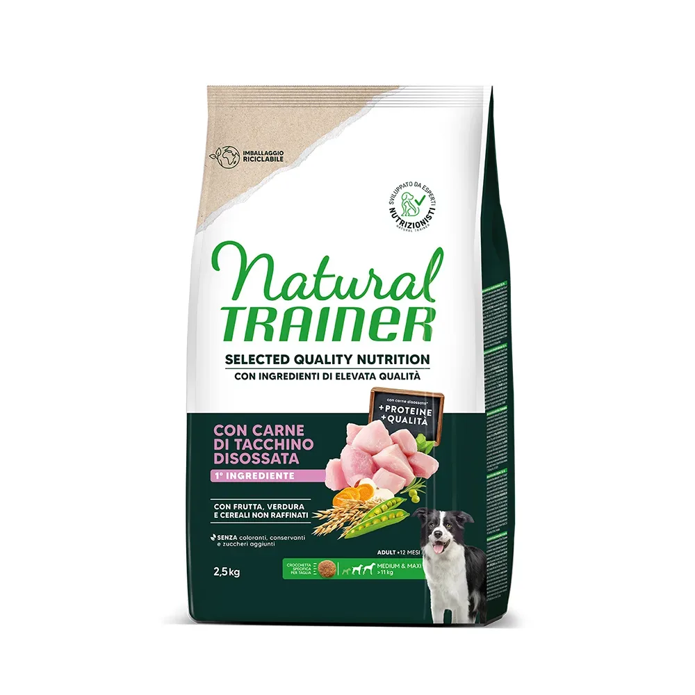 Natural Trainer Selected Quality Nutrition Adult Medium & Maxi Pute - Sparpaket: 2 x 10 kg
