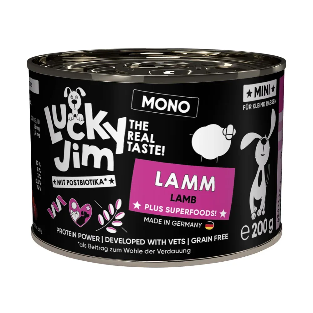 Lucky Jim MINI Mono 6 x 200 g - Lamm