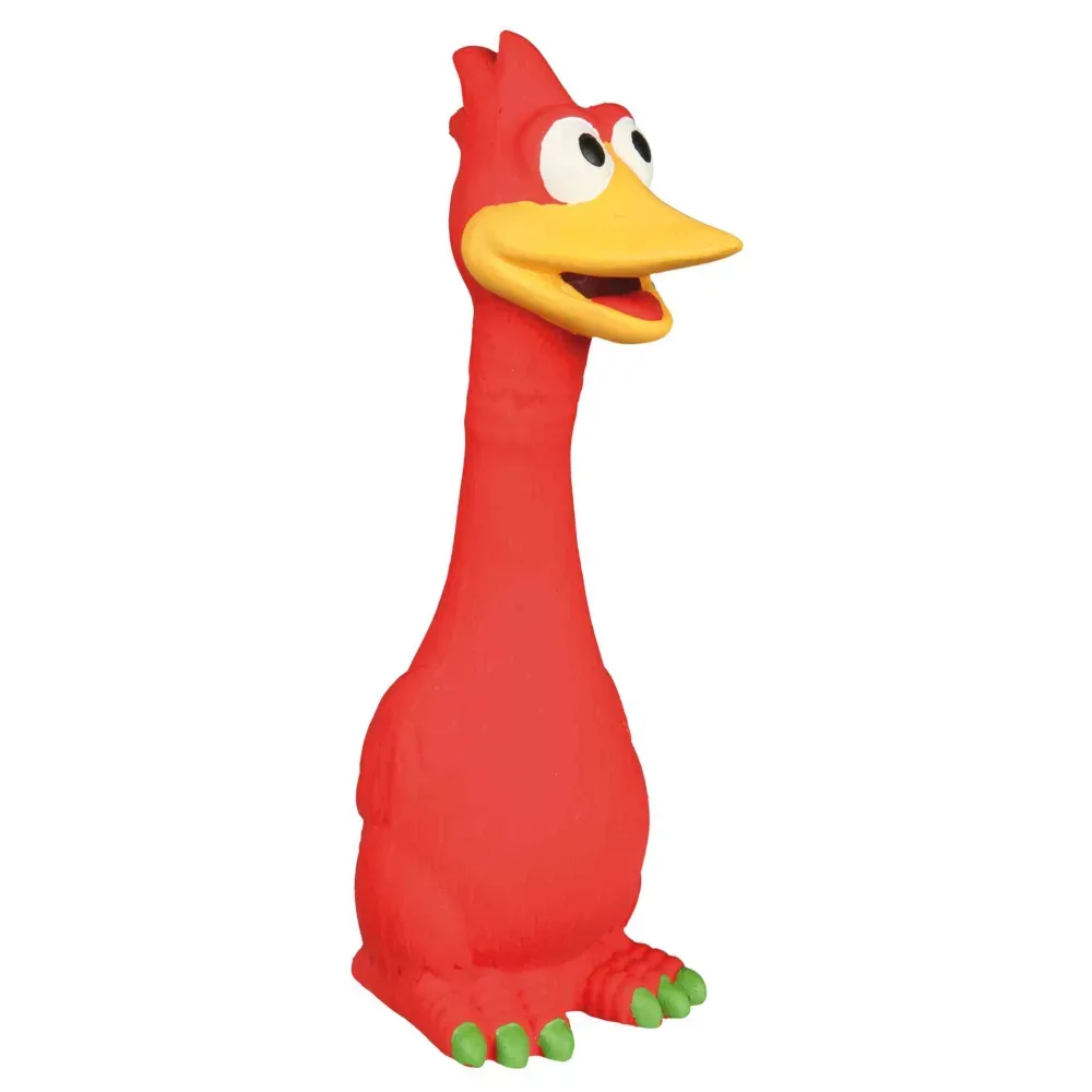 Trixie Hundespielzeug Vogel aus Latex - 20 cm, rot