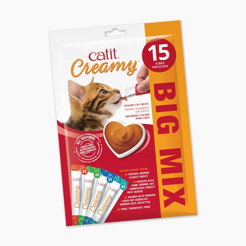 Catit Creamy 15 x 10 g - Mixpaket (4 Sorten)
