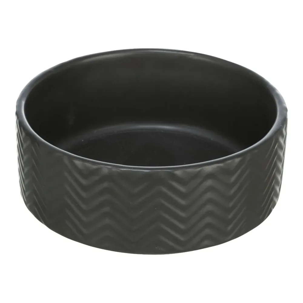Trixie Keramik Napf, schwarz - 900 ml, Ø 16 cm