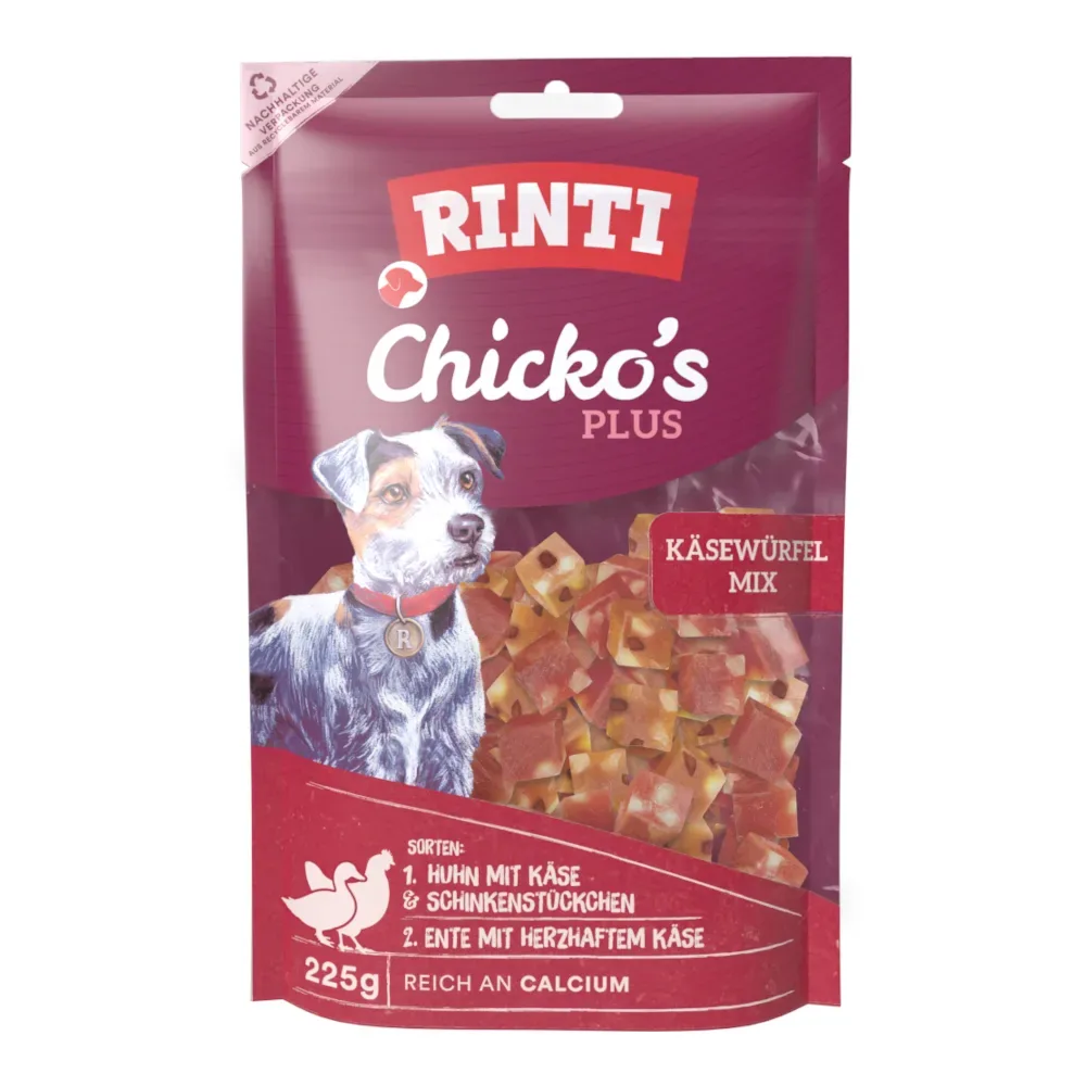 RINTI Extra Chicko Plus Würfelmix - 225 g