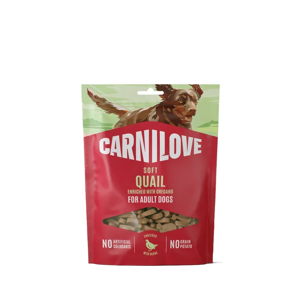 Carnilove Dog Soft Snack - 200 g Wachtel mit Oregano