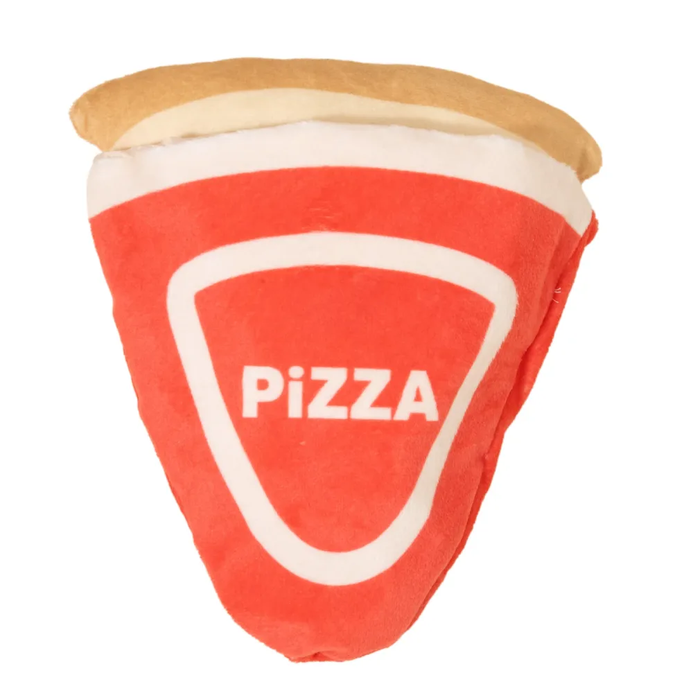 TIAKI 2in1 Hundespielzeug Pizza - ca. L 18 x B 17 x H 6,5 cm