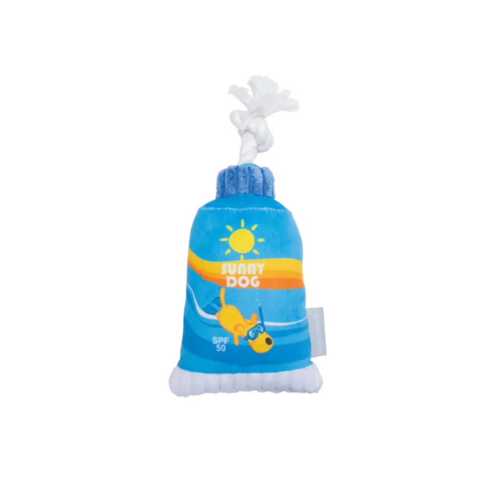 Beeztees Hundespielzeug Sonnencreme - L 25 x B 11,5 x H 6,5 cm