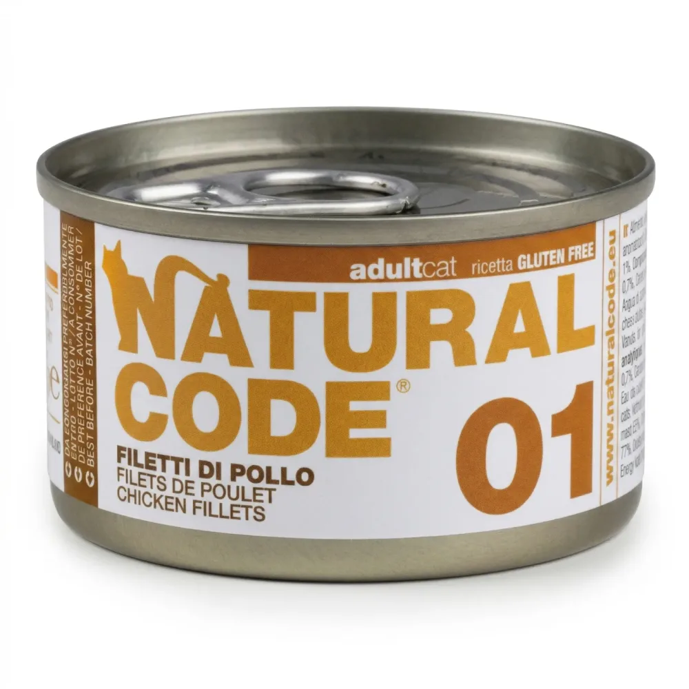 Natural Code Cooking Water Can 24 x 85 g - Thunfisch und Weissfisch