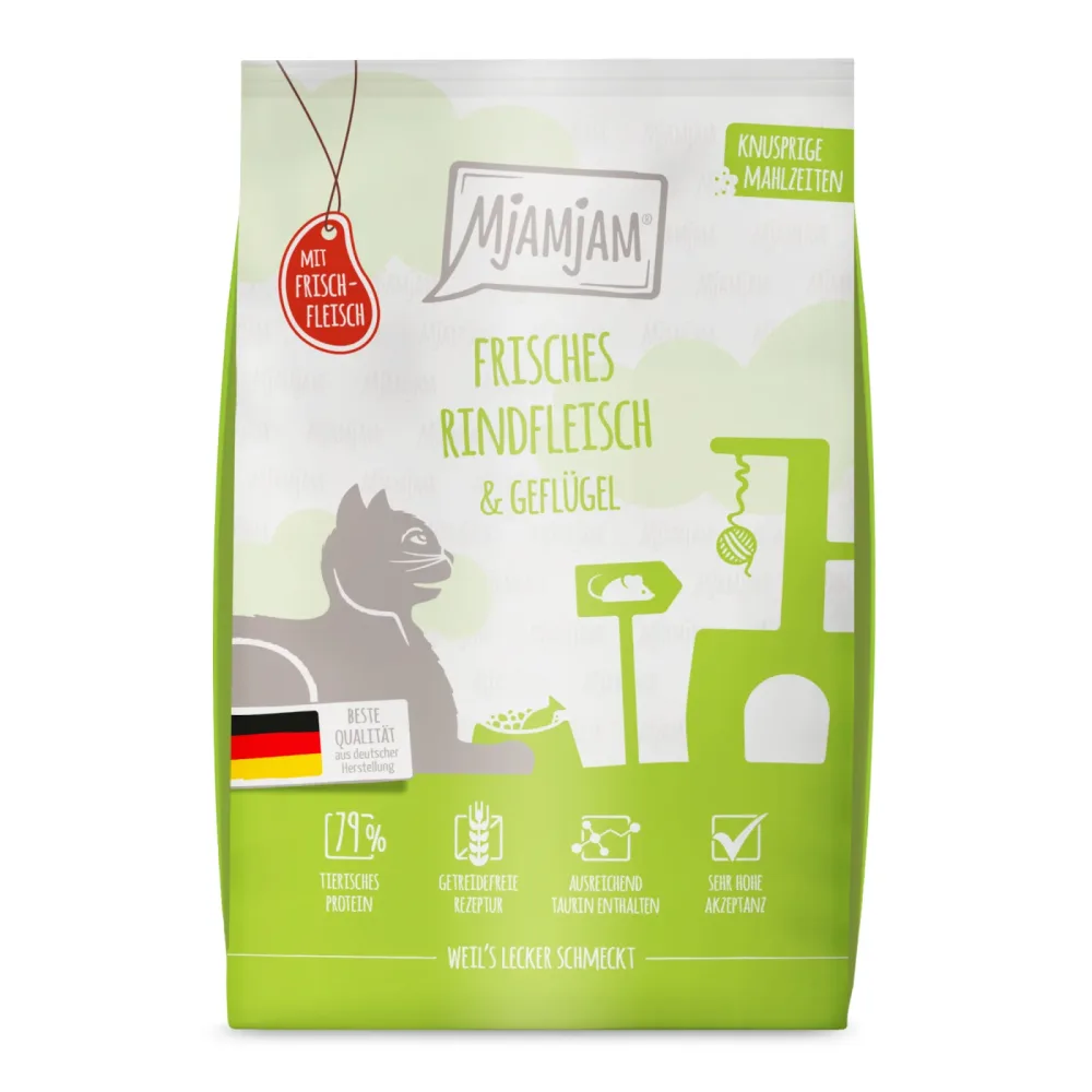 MjAMjAM Knusprige Mahlzeiten Rind & Geflügel - 1,5 kg