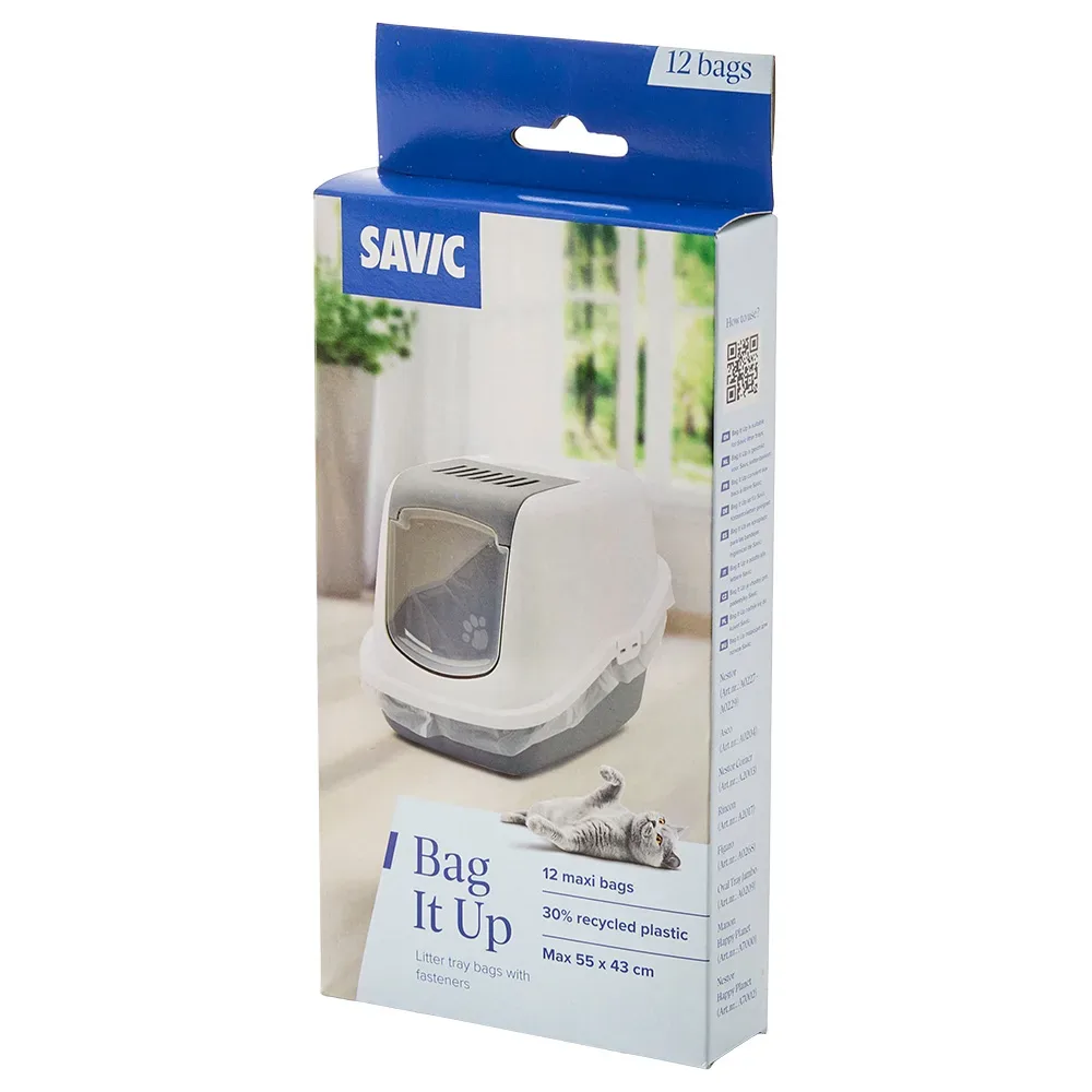 Savic Katzentoilette Nestor - Zubehör: Bag it Up Litter Tray Bags, Maxi, 12 Stück
