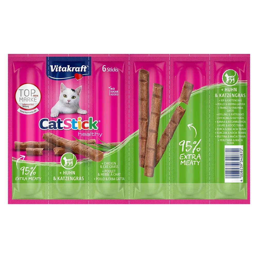 Vitakraft Cat Stick Healthy - Scholle & Omega 3 (24 x 6 g)
