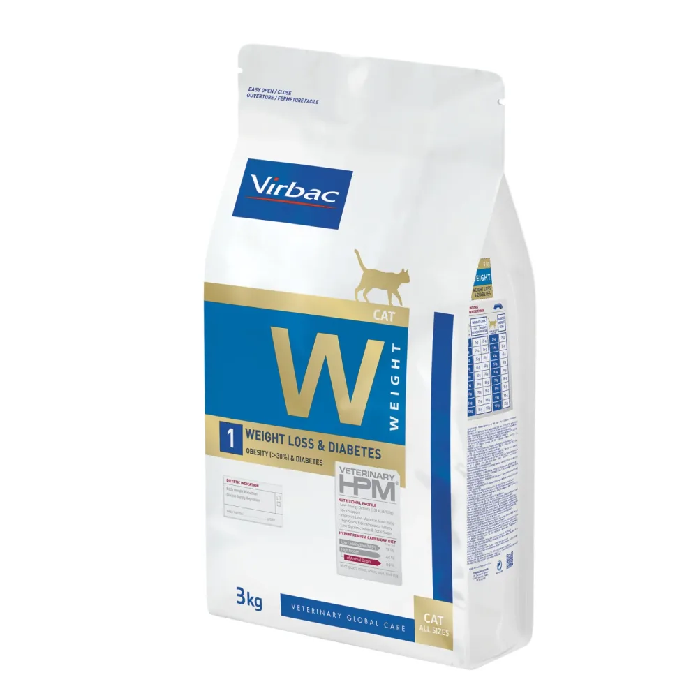 Virbac Veterinary HPM Cat Weight Loss & Diabetes W1 - 3 kg