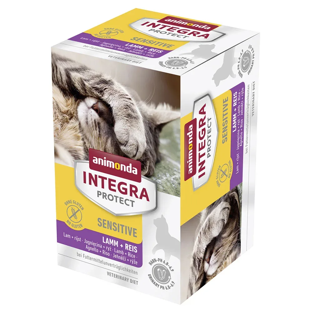 Sparpaket: 12 x 100 g animonda Integra Protect Adult Sensitive Schale - Huhn pur