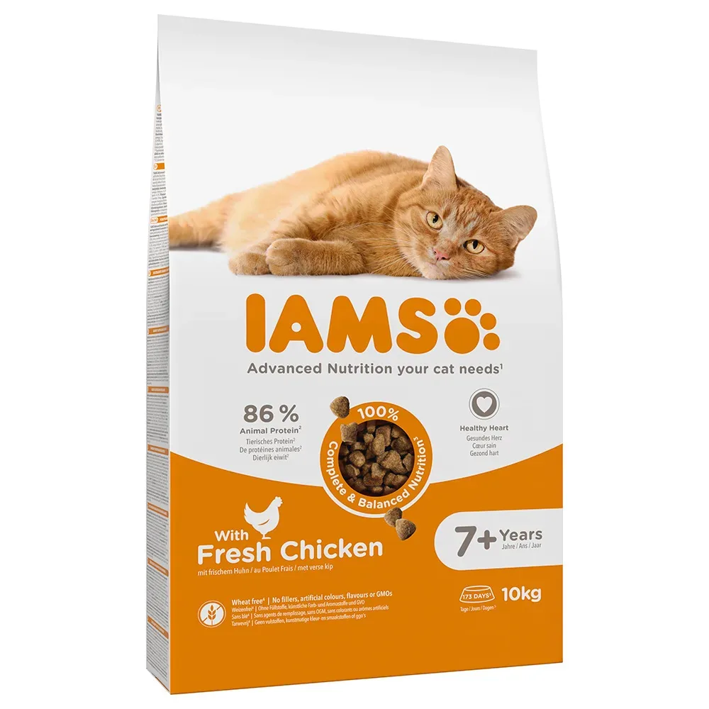 IAMS Advanced Nutrition Senior Cat 7+ mit Huhn - 10 kg