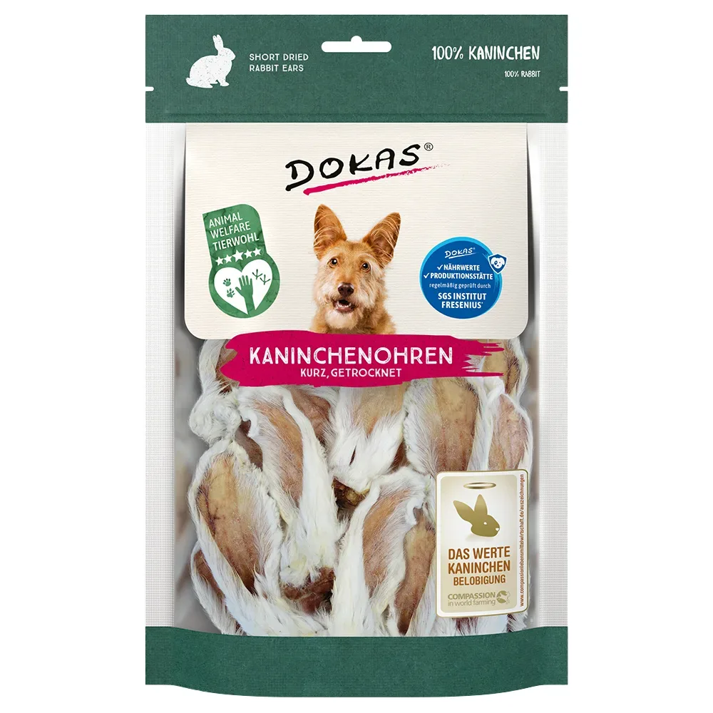 Dokas Kaninchenohren mit Fell - Sparpaket: 3 x 100 g