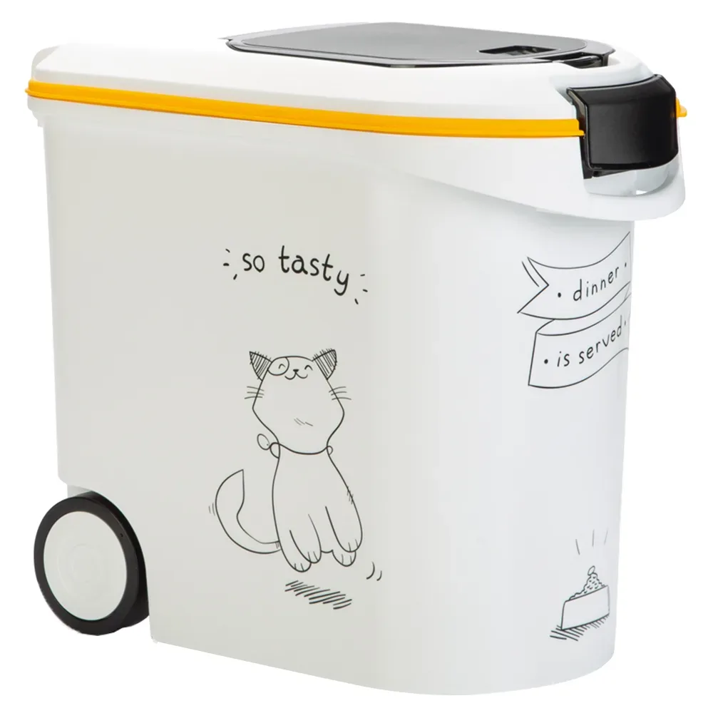 Curver Trockenfutterbehälter Katzensilhouette - bis 4 kg Trockenfutter