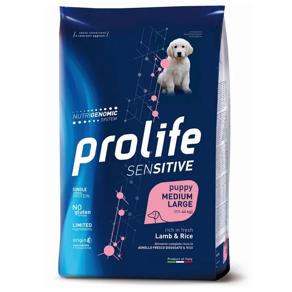 Prolife Dog Puppy Sensitive Medium/ Large Lamm & Reis - Sparpaket: 2 x 10 kg