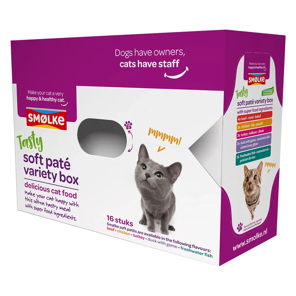 Smølke Soft Paté Variationsbox - 16 x 80 g