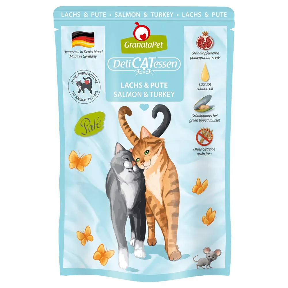 GranataPet DeliCatessen Pouch 6  x 85 g - Truthahn & Fasan