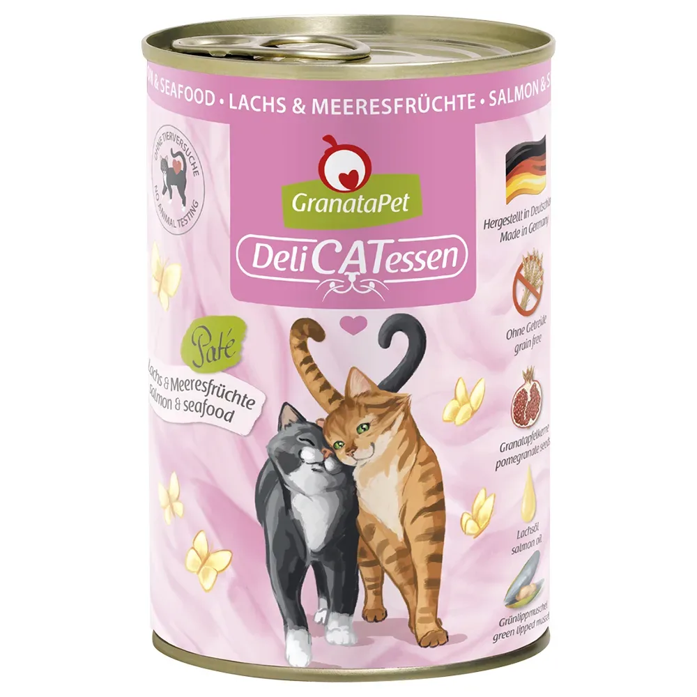 GranataPet DeliCatessen 6 x 400 g - Lachs & Meeresfrüchte