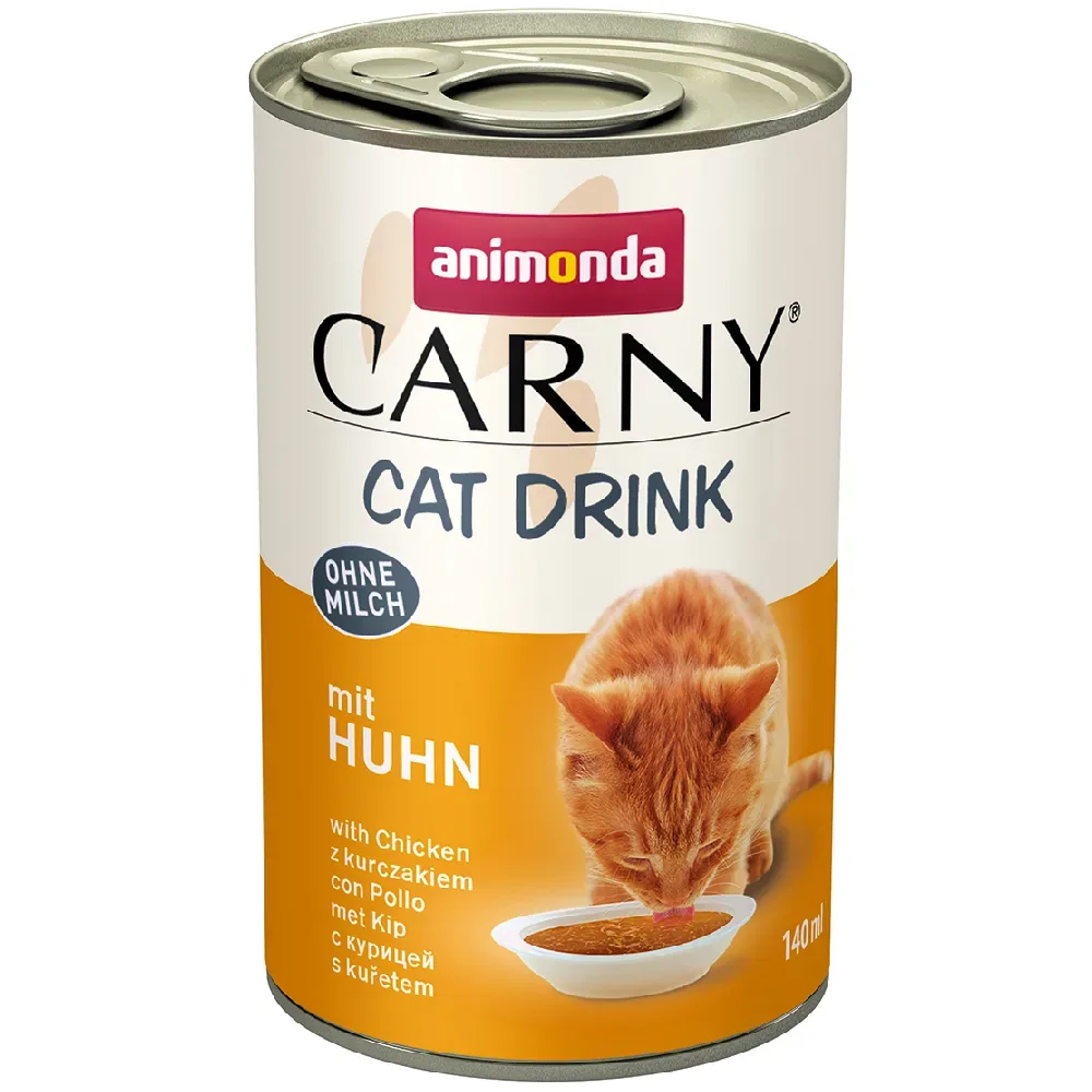 animonda Carny Nassfutter Katze Adult, Mixpaket Cat Drink 8x140 ml