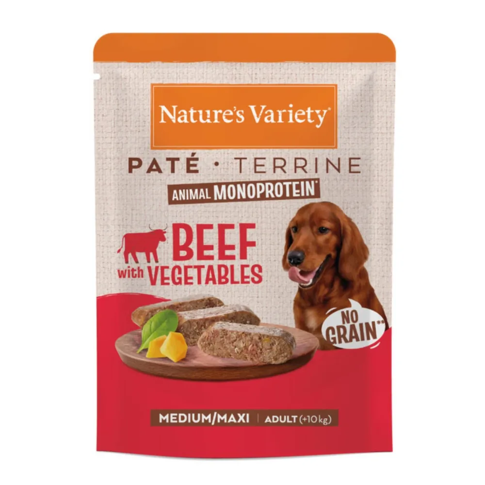 Nature's Variety Paté No Grain Adult Medium/Maxi 8 x 300 g - Rind