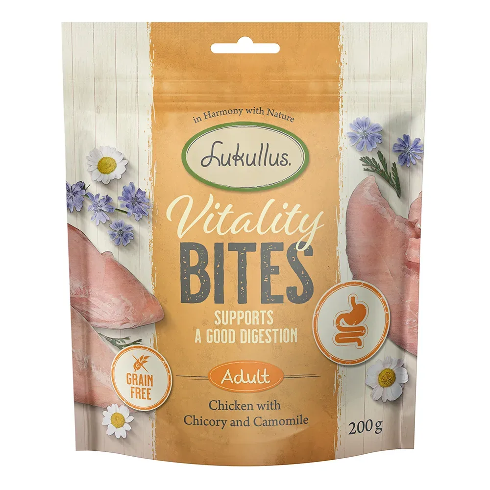 Lukullus Vitality Bites Unterstützung der Verdauung Huhn - 200 g