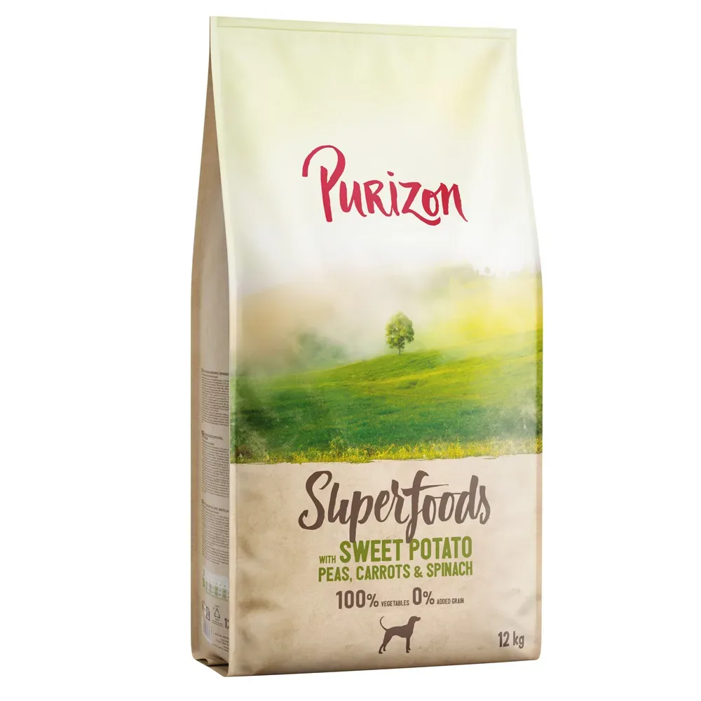 Purizon Superfoods Veggie Süsskartoffeln mit Erbsen, Karotten & Spinat - Sparpaket: 4 x 1 kg