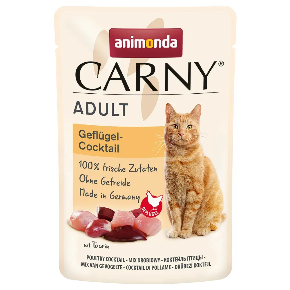 animonda Carny Pouch 12 x 85 g - Geflügel-Cocktail