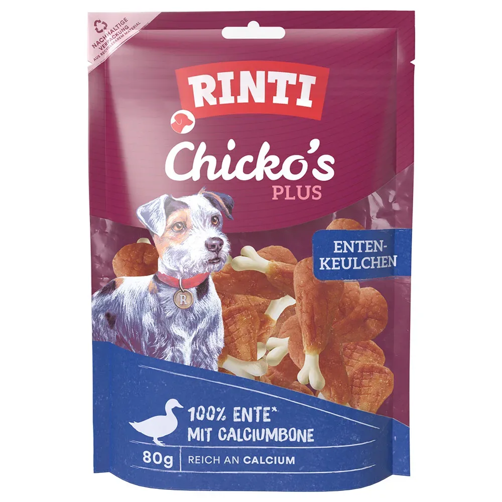 RINTI Chicko Plus Entenkeulchen - Sparpaket: 6 x 80 g