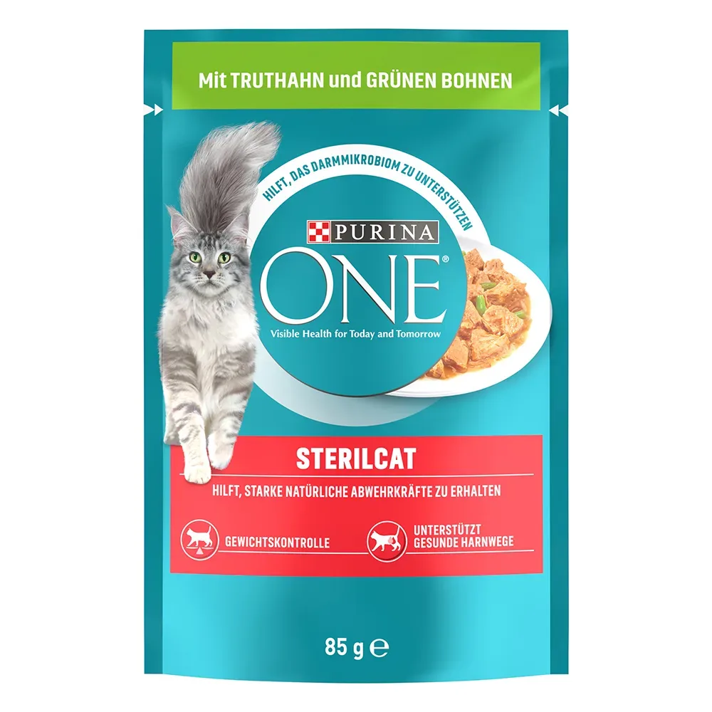 PURINA ONE SterilCat - Lachs und Karotten (52 x 85 g)