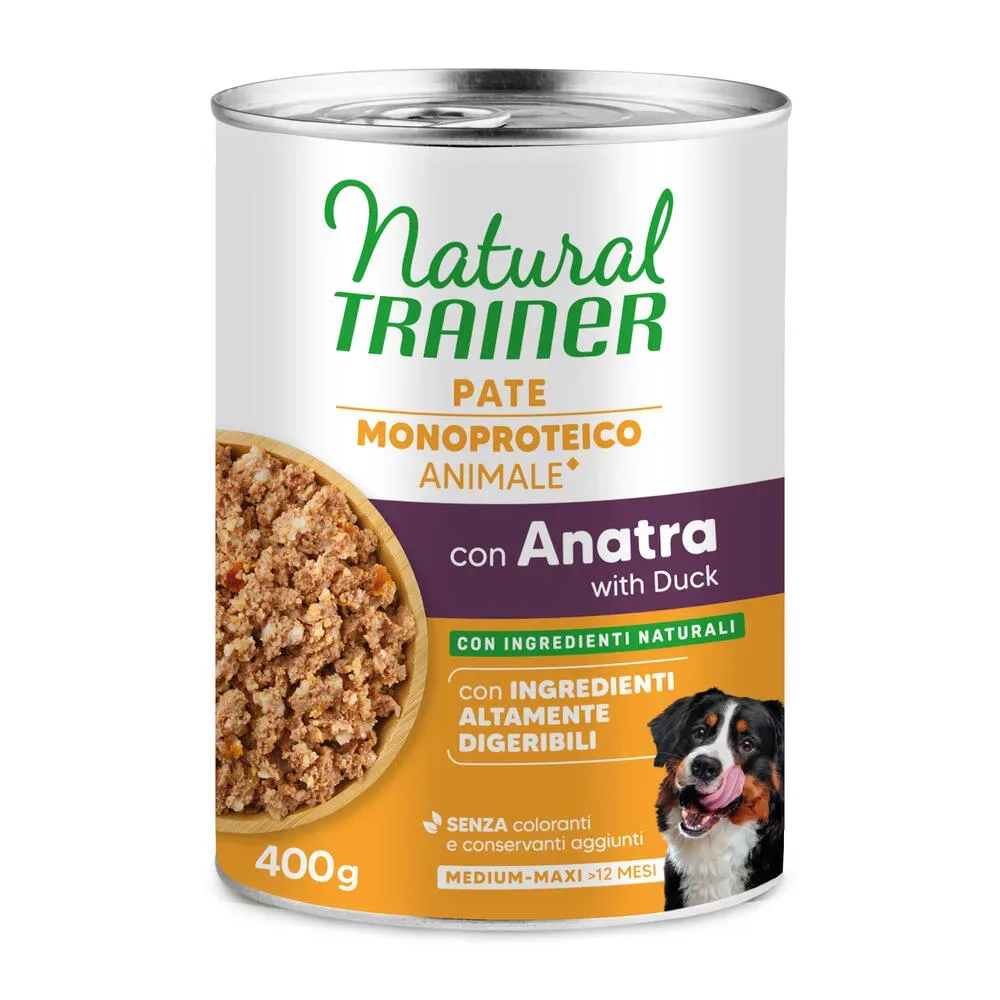 Trainer Natural Sensitive No Gluten Adult 12 x 400 g - mit Ente & Vollkorn - NEU