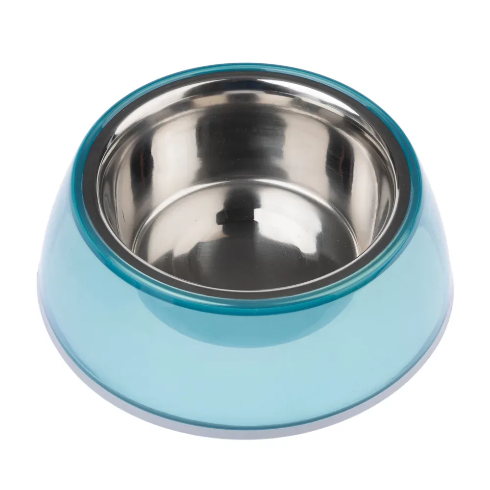 TIAKI Anti-Rutsch-Napf, transparent blau - 400 ml, Ø 16 cm
