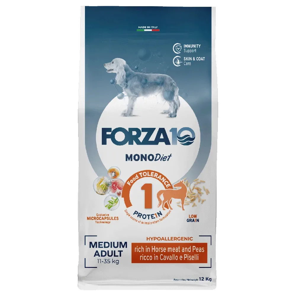 FORZA10 Medium Diet Pferd & Erbsen - Sparpaket: 2 x 12 kg