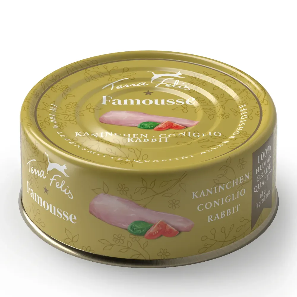 Sparpaket Terra Felis Famousse 24 x 80 g - Kaninchen