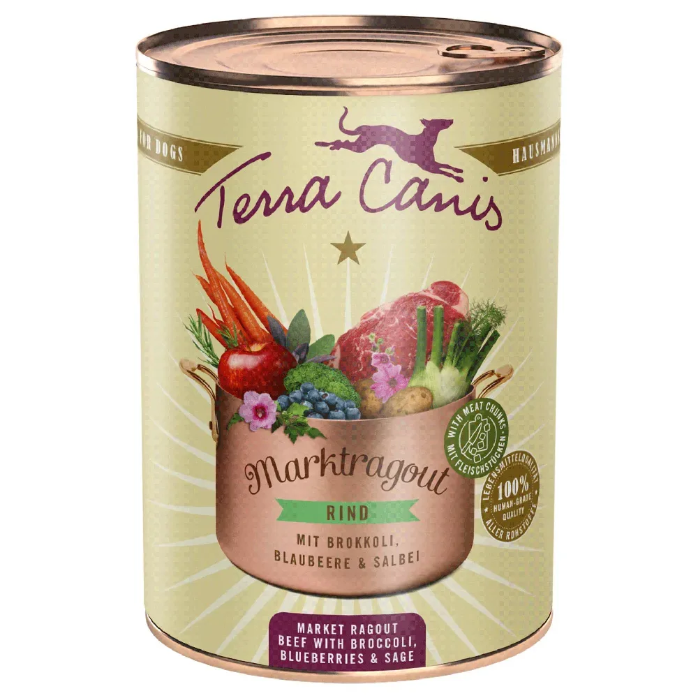 Sparpaket Terra Canis Marktragout 12 x 385 g - Wild & Huhn mit Kürbis, Birne & Thymian