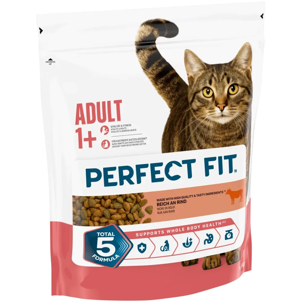 Perfect Fit Active 1+ Reich an Rind - Sparpaket: 5 x 1,4 kg