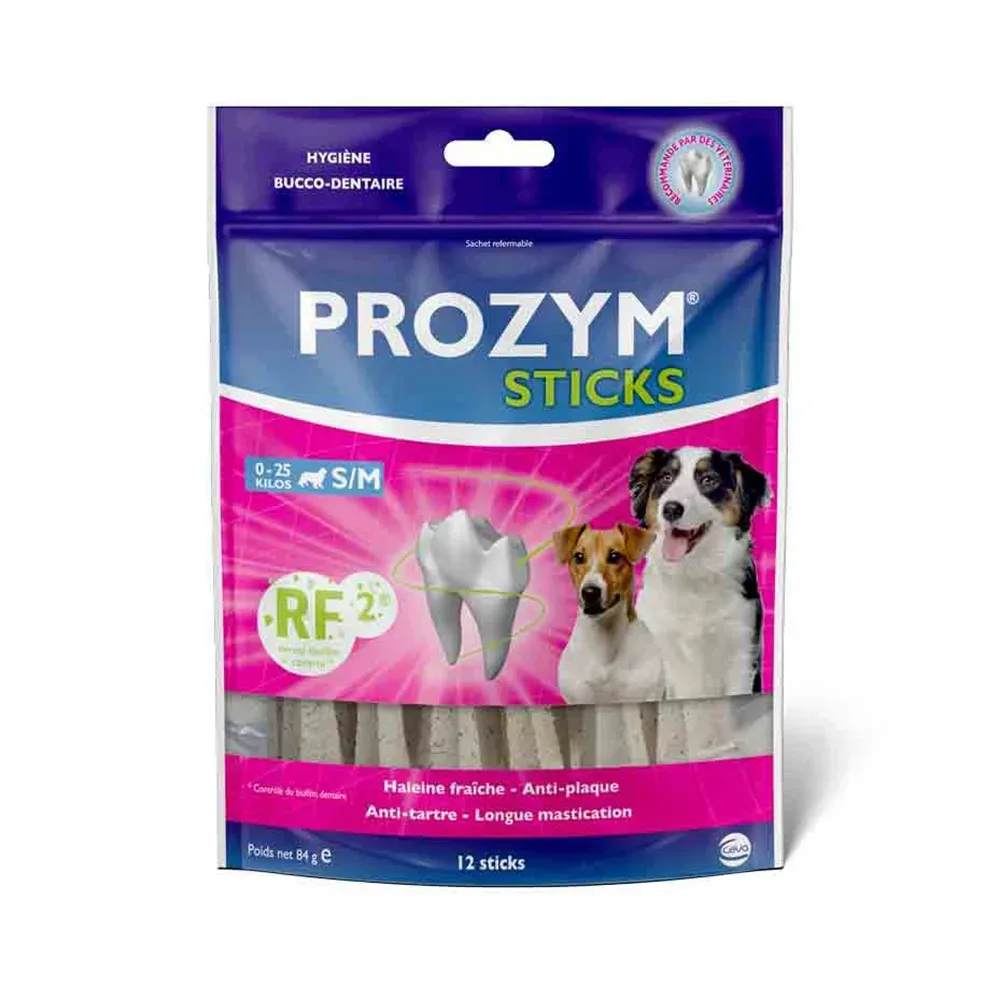 Prozym RF2 Sticks - für kleine und mittelgrosse Hunde (0-25 kg), 2 x 12 Stück