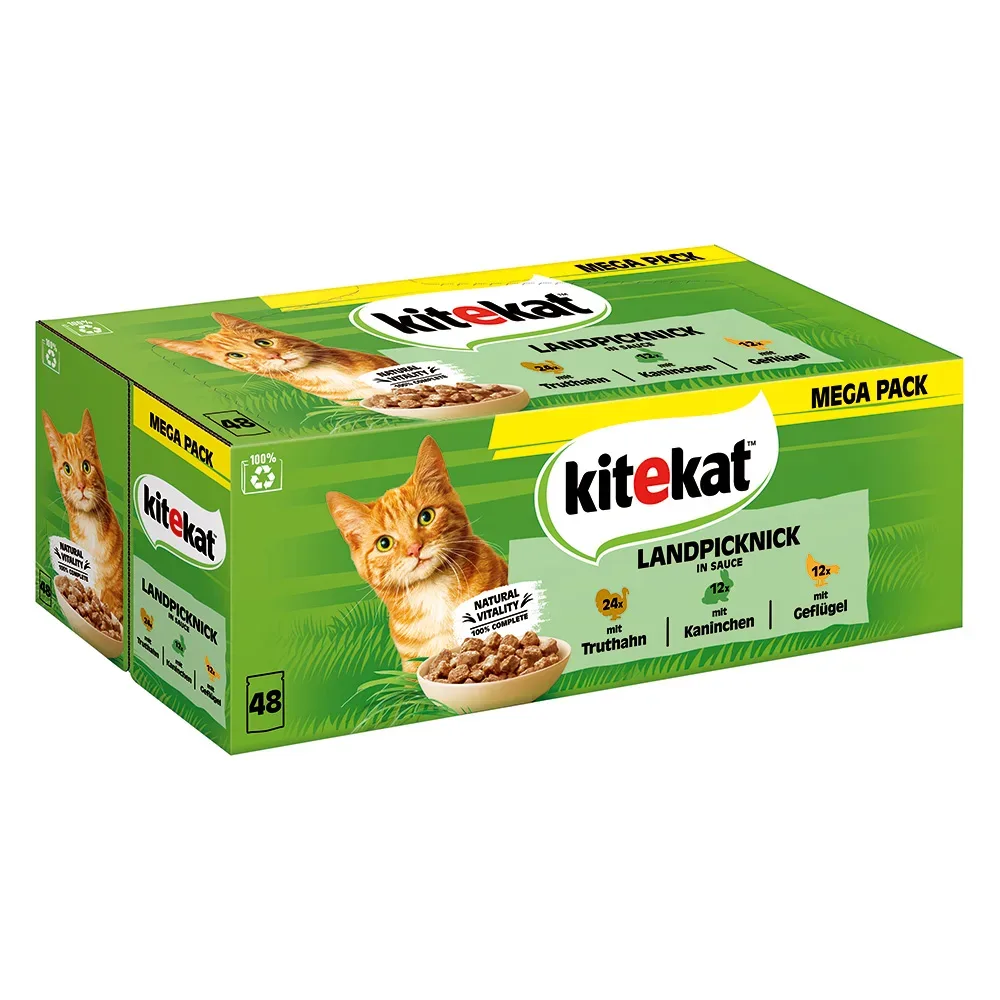 Kitekat Multipack Landpicknick in Sauce 48x85 g