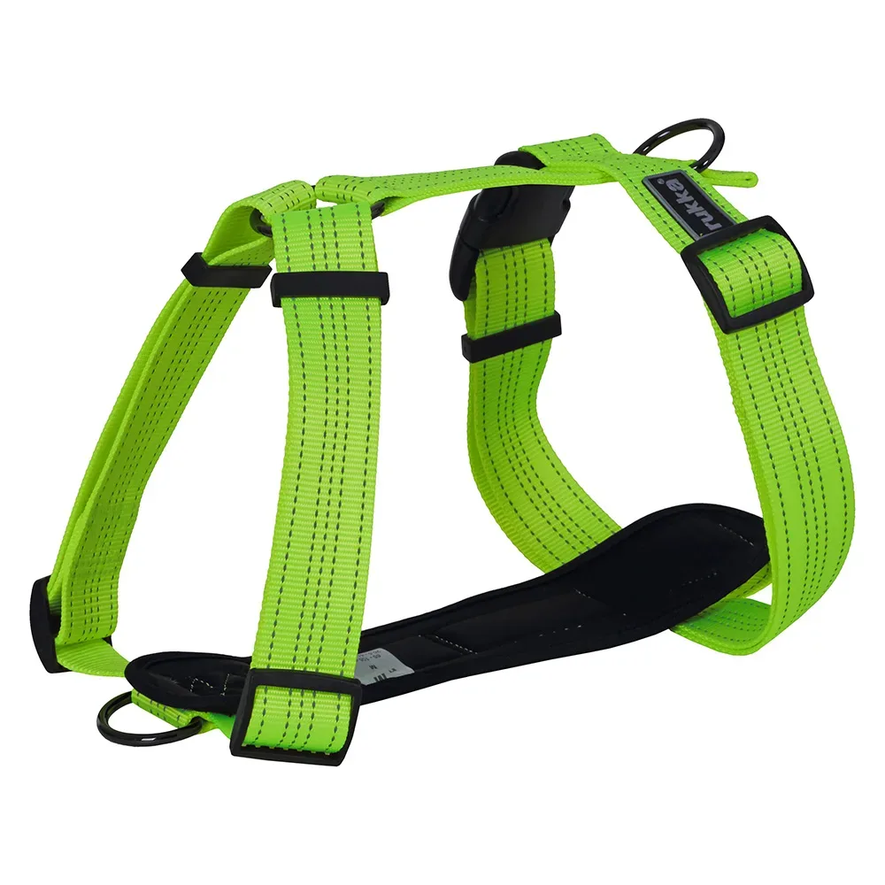Rukka® Form Neon Geschirr, gelb - Grösse L: 80 - 130 cm Brustumfang, 40 mm breit