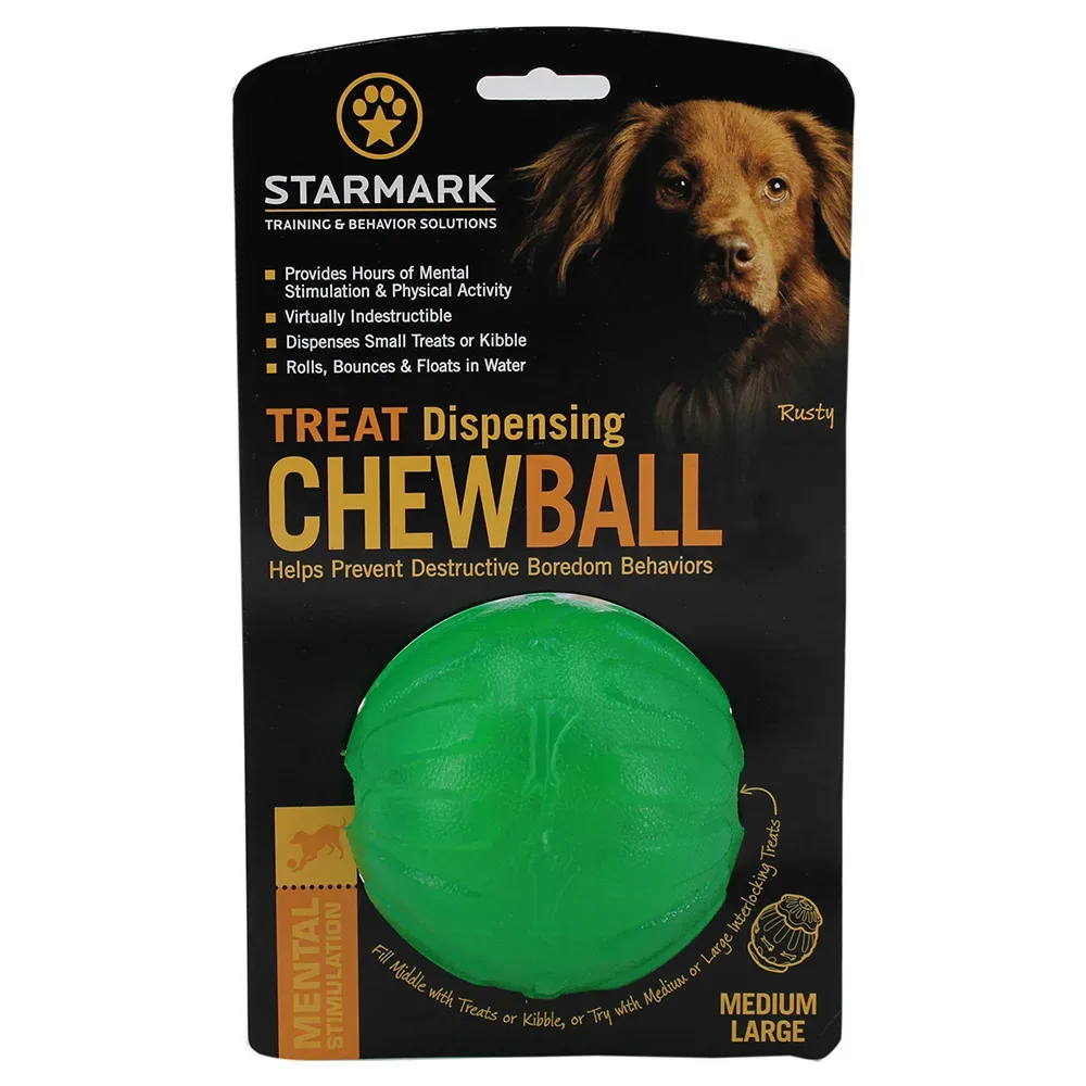 Starmark Treat Dispensing Chew Ball - M/L: ca. Ø 9 cm