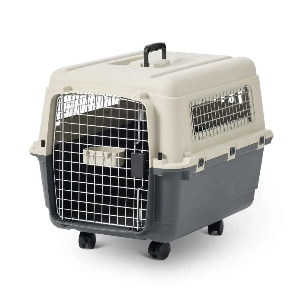 Savic Transportbox Feria Andes mit Rollen - Grösse 7: XL, anthrazit/beige